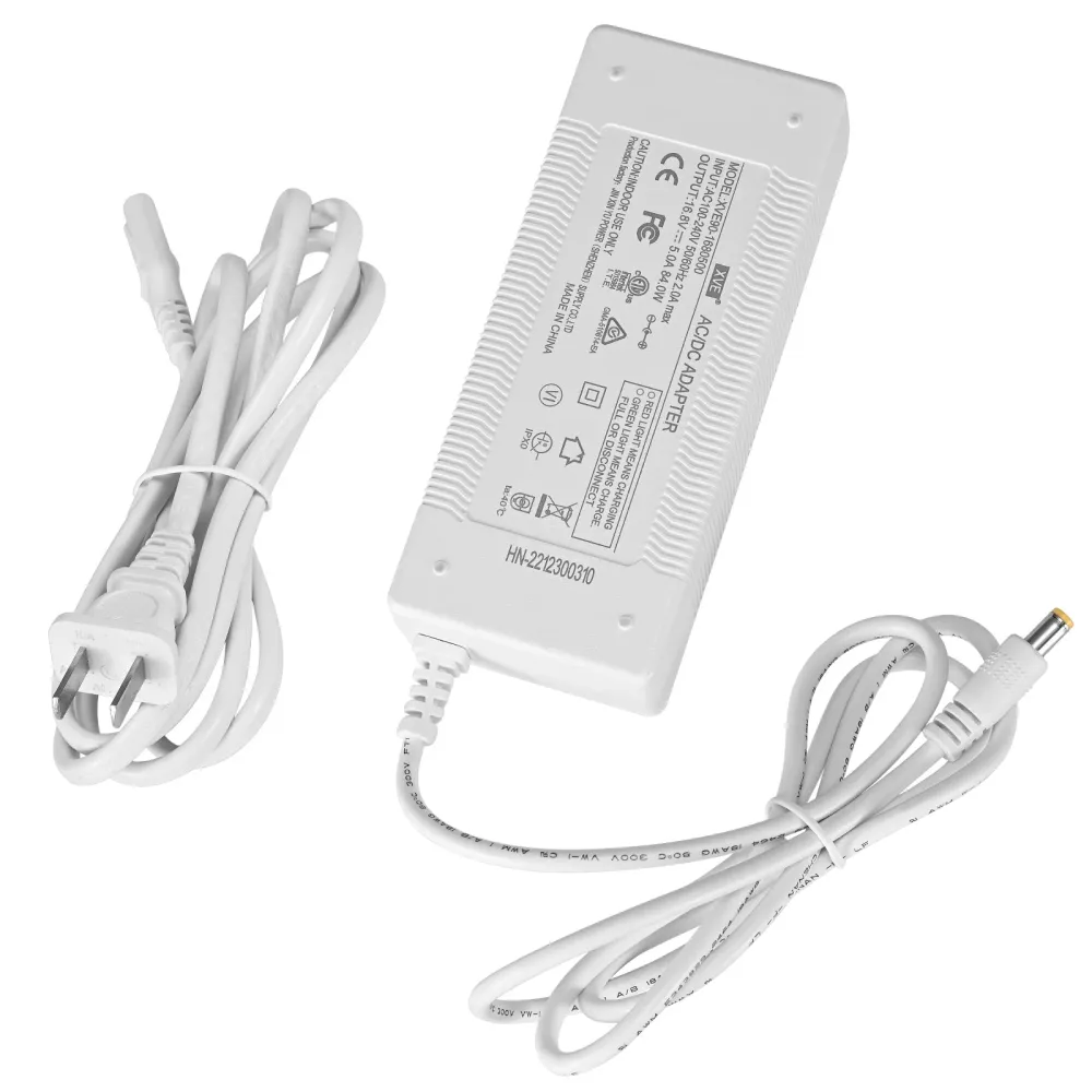 Adaptador de alimentação branco e cabo de alimentação para concentrador de oxigénio VP-1/VP-2