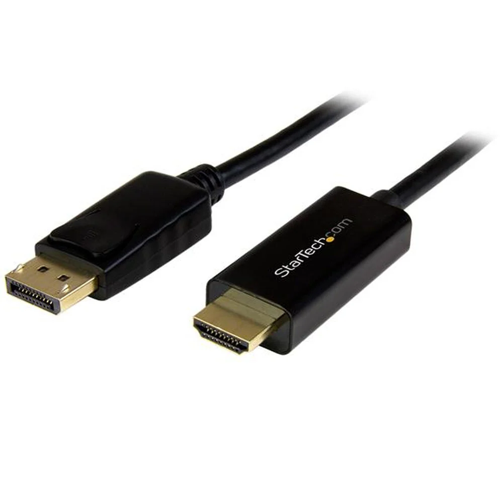 Adaptador DisplayPort para HDMI Startech DP2HDMM3MB 4K Ultra HD 3 m Preto