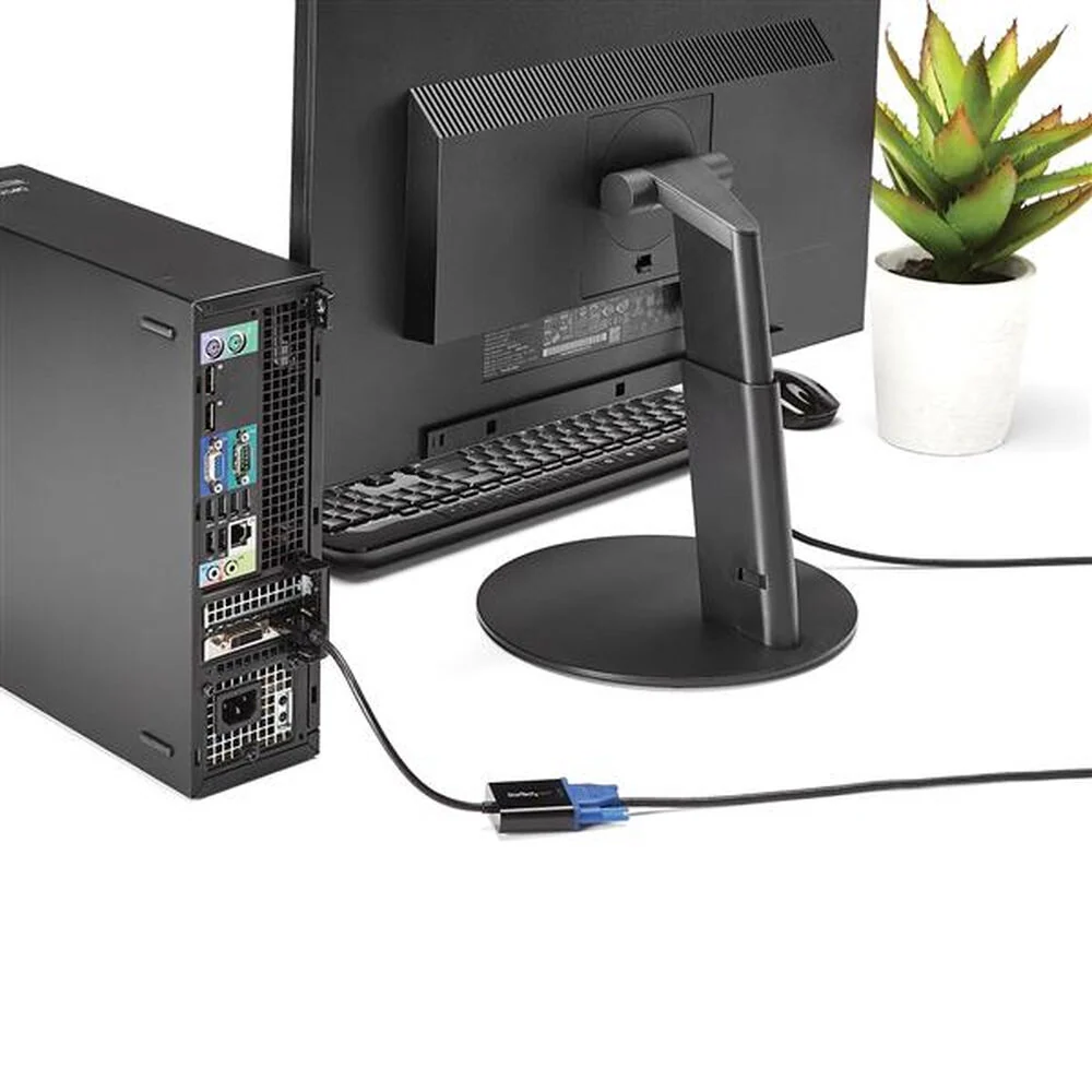 Adaptador DisplayPort para VGA Startech DP2VGA3 Preto
