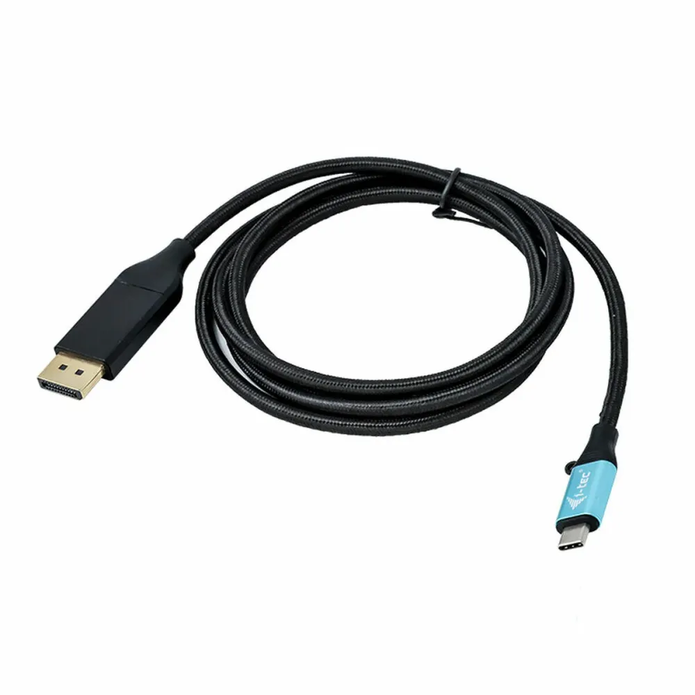 Adaptador USB C para DisplayPort i-Tec C31CBLDP60HZ2M 4K Ultra HD Preto