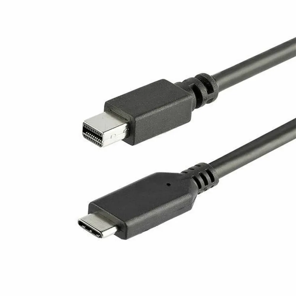 Adaptador USB C para Mini DisplayPort Startech CDP2MDPMM1MB Preto 1 m