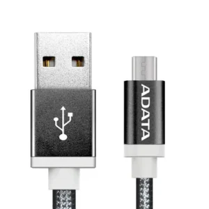 ADATA 1m, USB2.0-/USB2.0 Micro-B cable USB USB Micro-USB B Negro