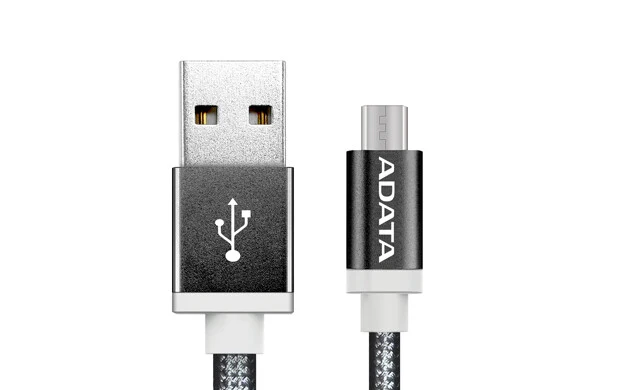 ADATA 1m, USB2.0-/USB2.0 Micro-B cable USB USB Micro-USB B Negro