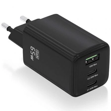 AISENS ASCH-65W3P042-BK carregador de dispositivos móveis Univers