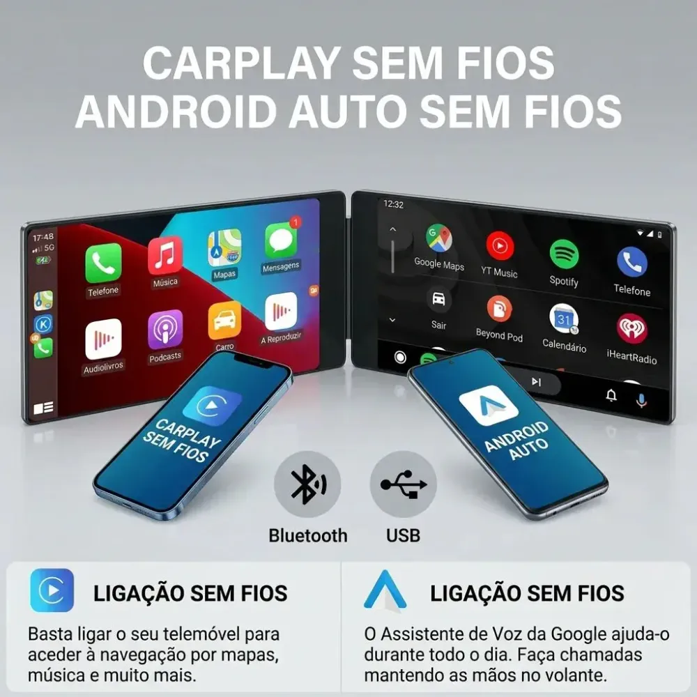 Autorádio Android 14 BKAP 5434D04 – Ford Mustang 2015-2021 (9” Ecrã Tátil | CarPlay & Android Auto | Câmara & Mic | GPS |...
