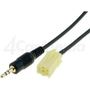 AUXFIAT02 – Cabo Adaptador AUX 0,8m para Fiat, Alfa Romeo, Lancia e Smart