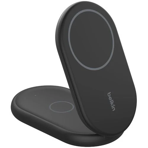 Base de Carregamento Wireless Magnético Dual Belkin BoostCharge Qi2 15W WIZ028vfBK - Preto