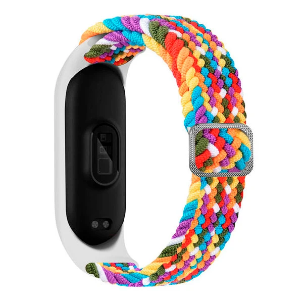 Bracelete Braided NylonSense Com Fivela Ajustável para Xiaomi Mi Band 3 / Mi Smart Band 3 - Colorido