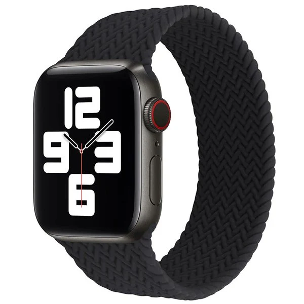 Bracelete Braided Solo Nylonsense para Apple Watch Series 10 - 46mm (Pulso:182-197mm) - Preto