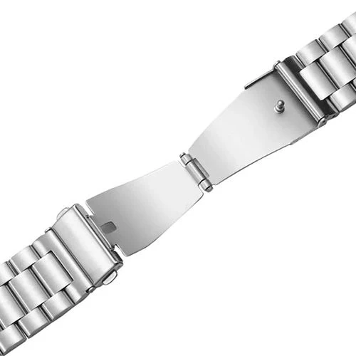 Bracelete ço Inox Puro para Samsung Galaxy Watch 4 / 5 / 6 - Prateada