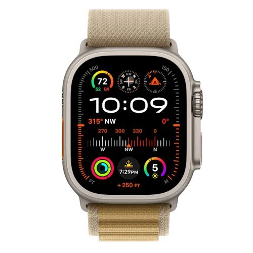 Bracelete Loop Alpine Apple para Apple Watch Ultra 49mm M - Bronze/Titânio Natural
