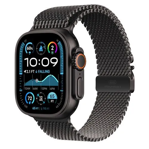 Bracelete Loop Milanesa Apple para Apple Watch Ultra 49mm L - Titânio Preto