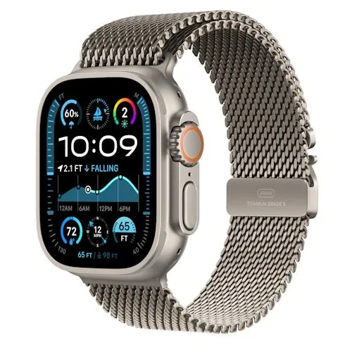 Bracelete Loop Milanesa Apple para Apple Watch Ultra 49mm M - Titânio Natural
