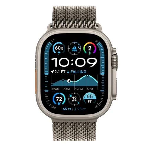 Bracelete Loop Milanesa Apple para Apple Watch Ultra 49mm M - Titânio Natural