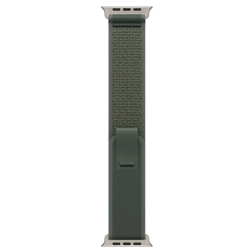 Bracelete Loop Trail Apple para Apple Watch Ultra 49mm M/L - Verde/Titânio Natural