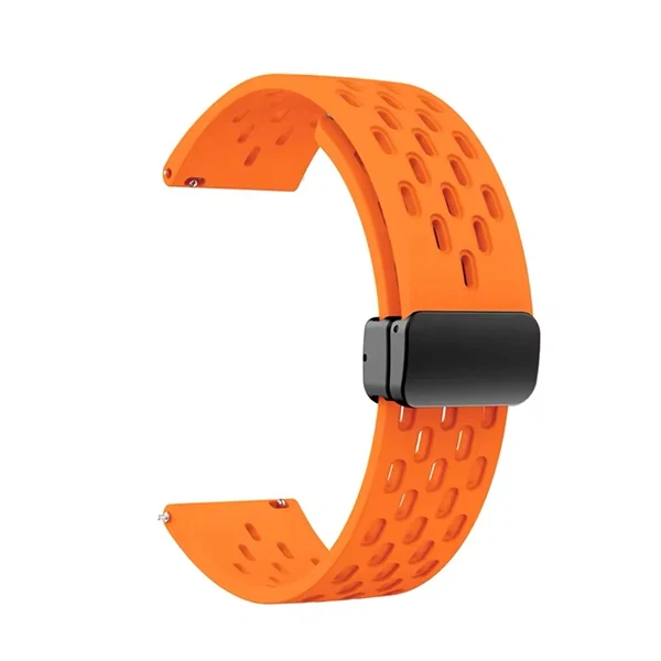 Bracelete MagneticBreathSilicon Para Huawei Watch GT 3 46mm - Laranja
