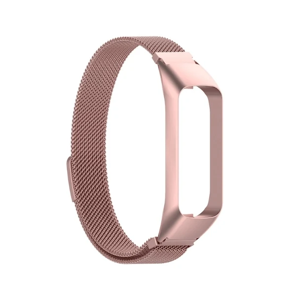 Bracelete Milanese Loop Fecho Magnético para Samsung Galaxy Fit2 (SM-R220) - Rosa