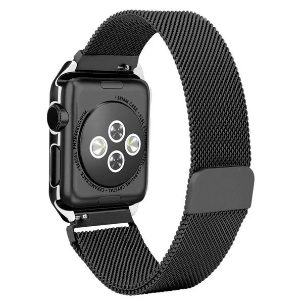 Bracelete Milanese Loop Fecho Magnético para Apple Watch Ultra 2 - Preto