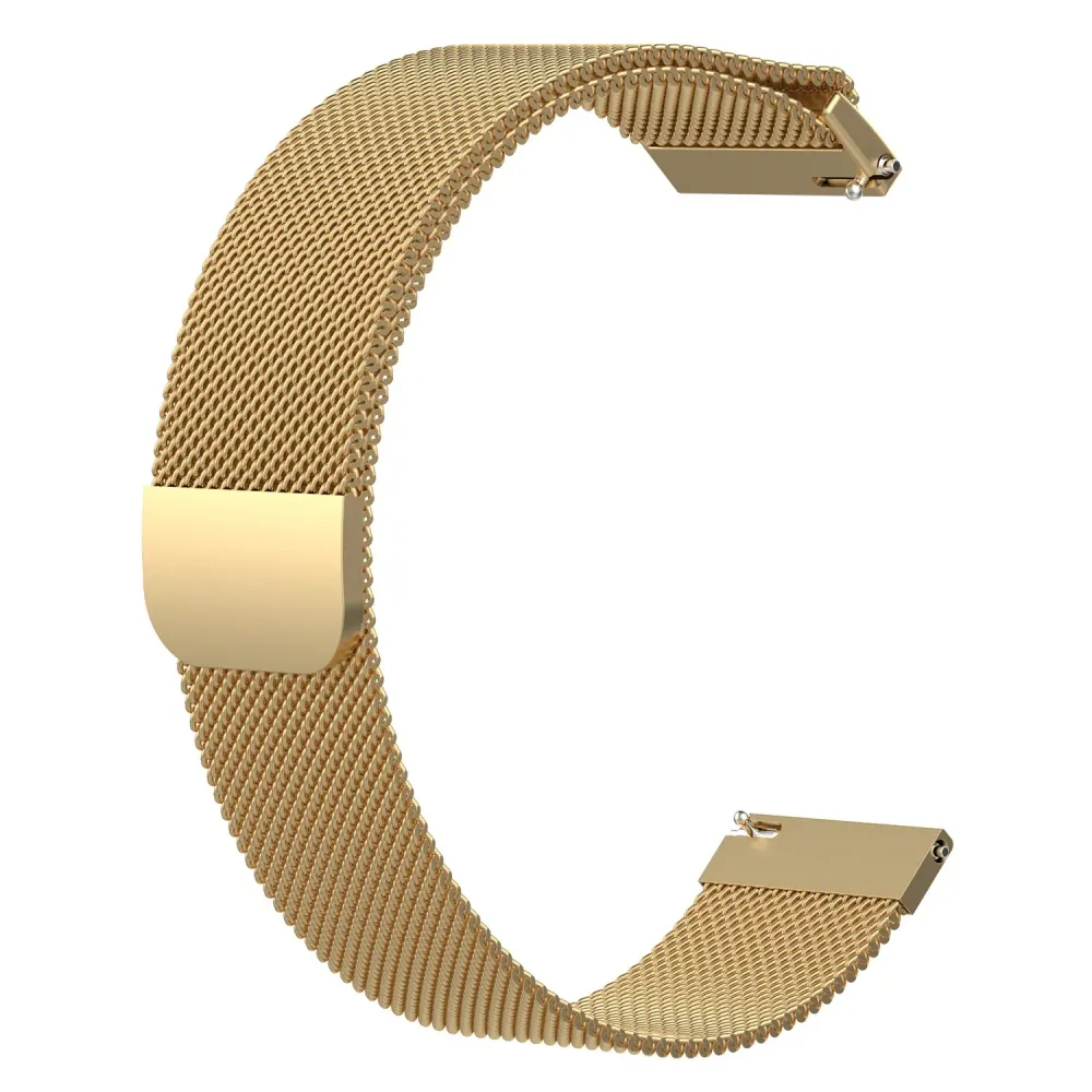 Bracelete Milanese Loop Fecho Magnético para Garmin Forerunner 265S - Ouro