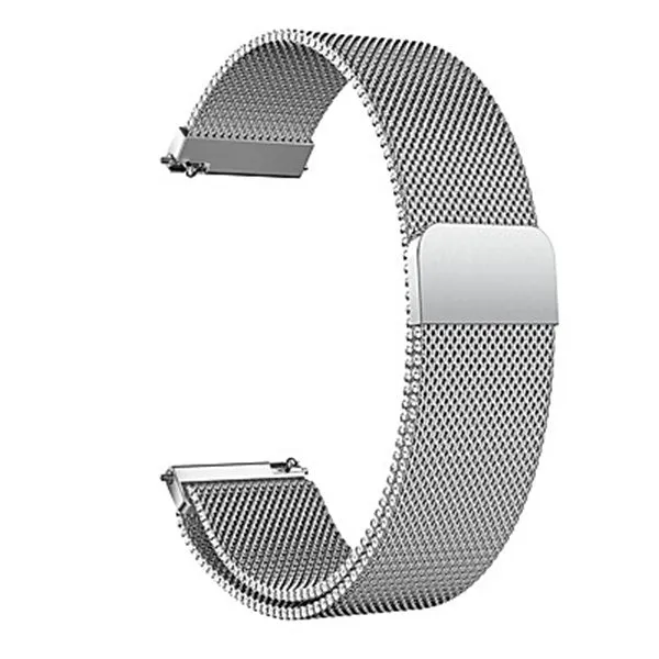 Bracelete Milanese Loop Fecho Magnético para Honor Watch GS 4 - Cinza