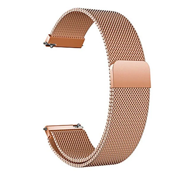 Bracelete Milanese Loop Fecho Magnético para Xiaomi Watch S3 - Rosa