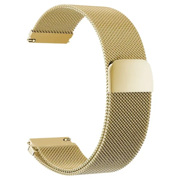Bracelete Milanese Loop Fecho Magnético PHONECARE Para Oppo Watch X2 Mini - Ouro