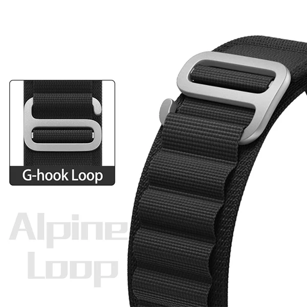 Bracelete Nylonsense Alpine M (Pulso de 145mm 190mm) PHONECARE Para Amazfit Balance 2 - Preto