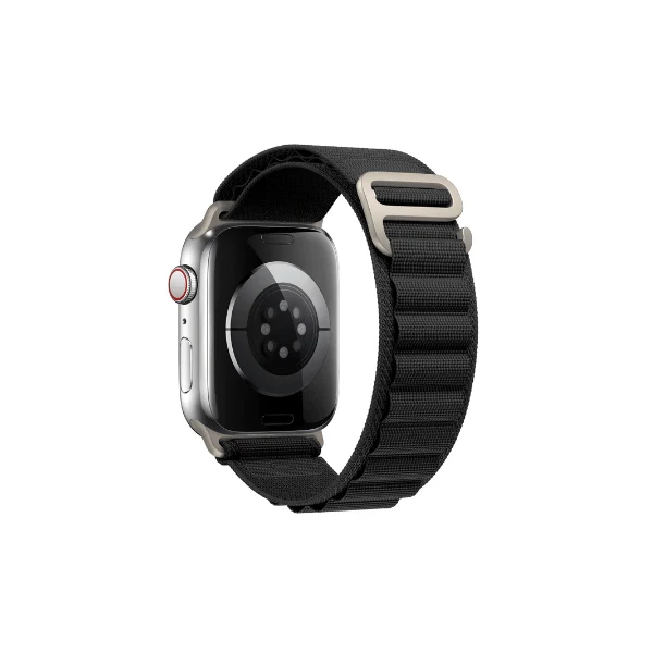 Bracelete Nylonsense Alpine M (Pulso de 145mm 190mm) para Apple Watch Series 10 - 42mm - Verde