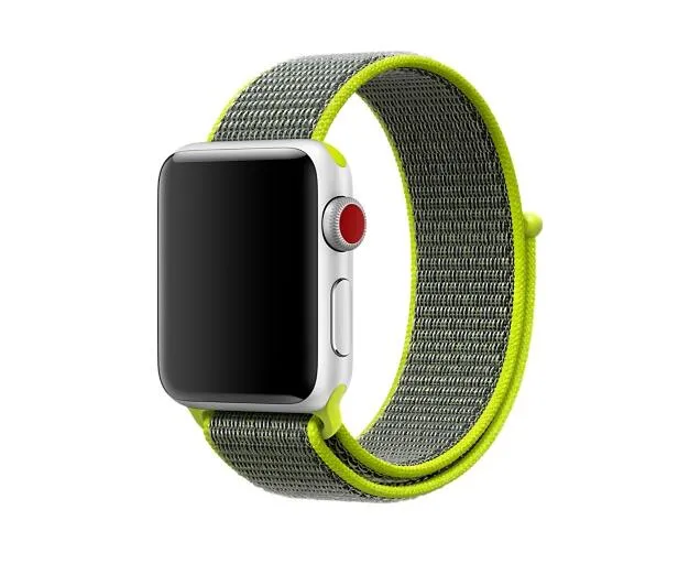 Bracelete Nylonsense para Apple Watch Series 10 - 42mm - Verde Florescente