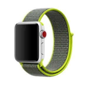 Bracelete Nylonsense para Apple Watch Series 10 - 46mm - Verde Florescente