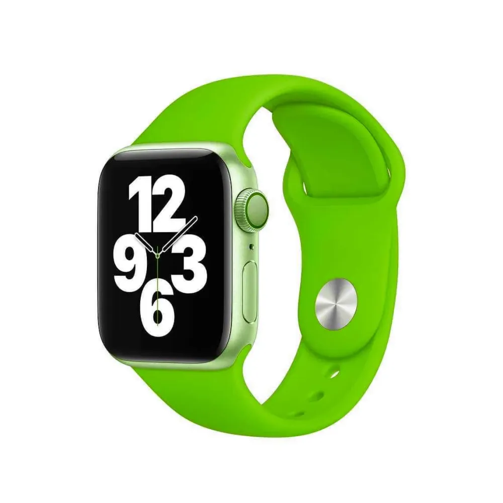 Bracelete SmoothSilicone para Apple Watch Series 3 - 42mm - Verde Alface