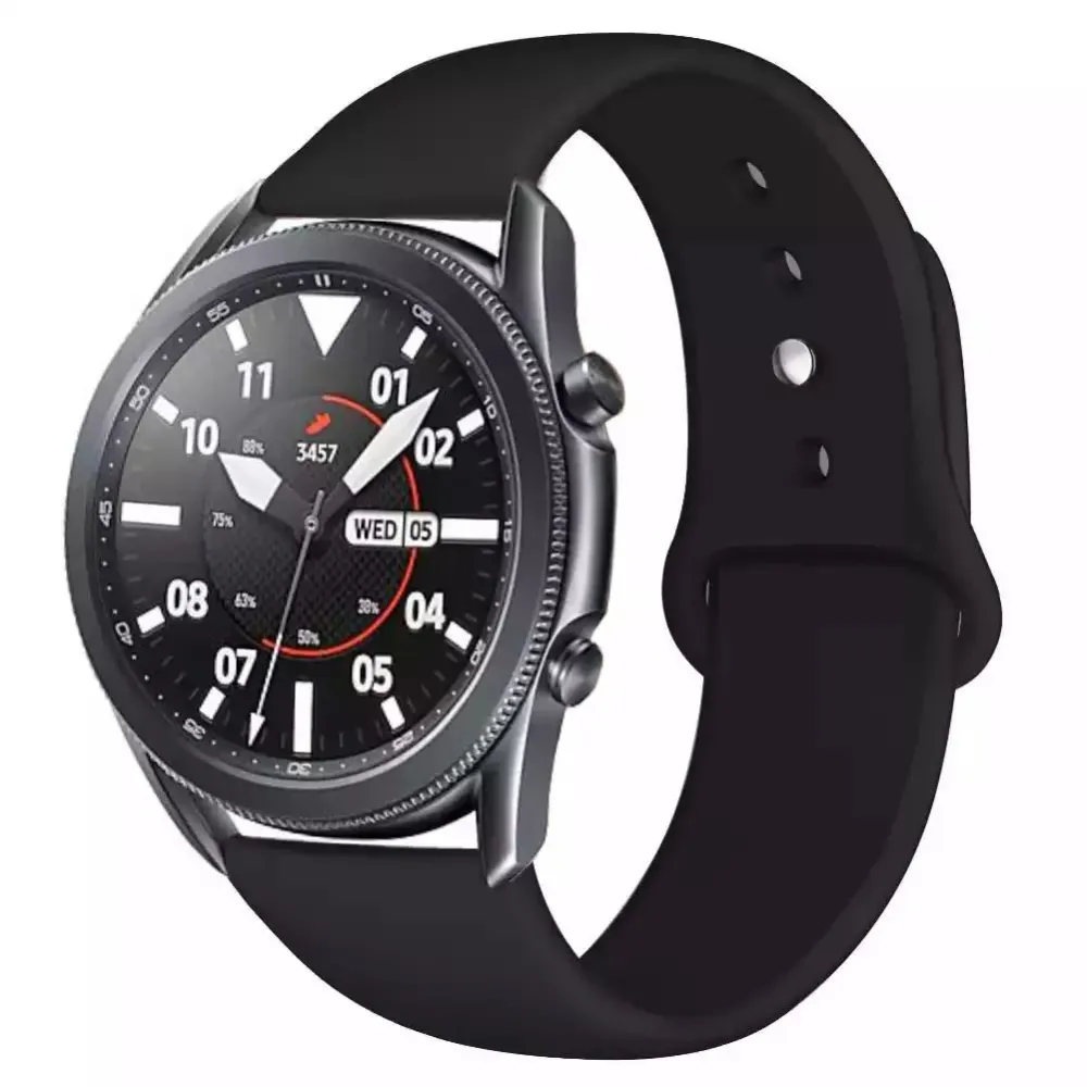 Bracelete SmoothSilicone para Huawei GT2 Pro Classic 46mm - Preto