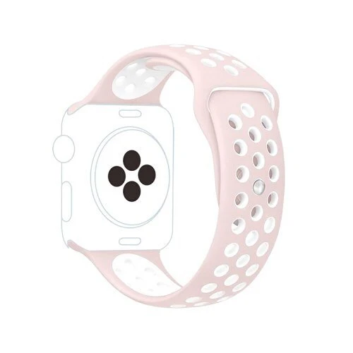 Bracelete SportyStyle para Apple Watch SE 3 - 44mm - Rosa / Branco