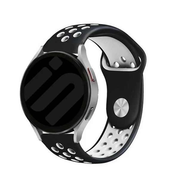 Bracelete Sportystyle para Samsung Galaxy Watch FE - Preto / Branco