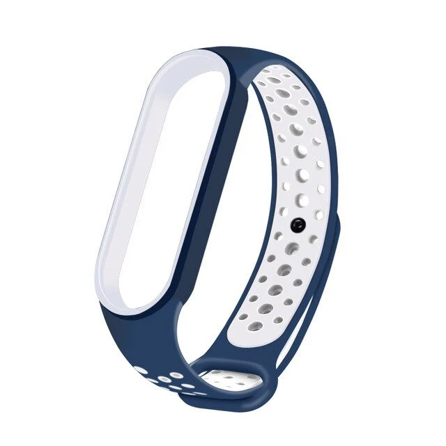 Bracelete SportyStyle para Xiaomi Mi Band 6 / Mi Smart Band 6 - Azul / Branco