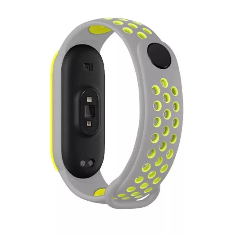 Bracelete SportyStyle para Xiaomi Mi Band 6 / Mi Smart Band 6 - Cinza / Verde