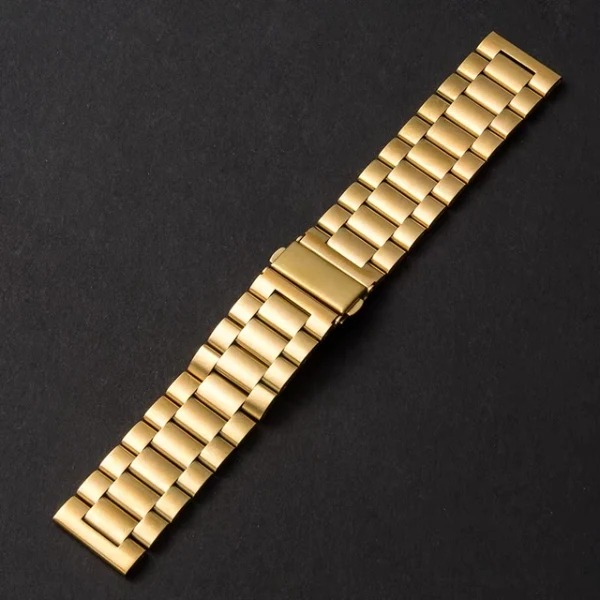 Bracelete ço Stainless Lux + Ferramenta PHONECARE Para Amazfit Balance 2 - Ouro