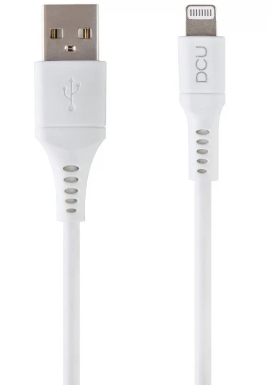 CABLE DCU LIGHTNING USB 1M BLANCO
