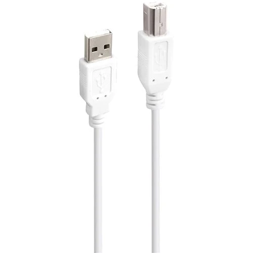 Cabo Accsup USB para USB-B 5m - Branco