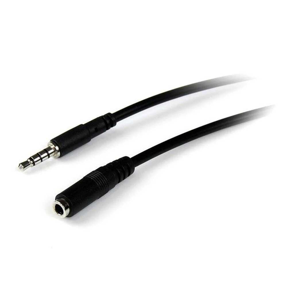 Cabo Alargador Jack (3,5 mm) Startech MUHSMF2M (2 m) Preto