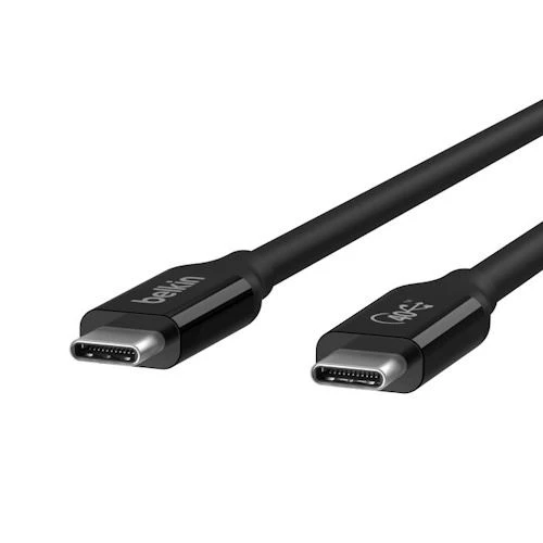 Cabo Belkin USB4 USB-C/USB-C 100W 0,8m - Preto