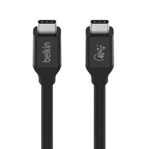 Cabo Belkin USB4 USB-C/USB-C 100W 0,8m - Preto