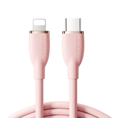 CABO COLORIDO 30W USB C PARA LIGHTNING ROSA