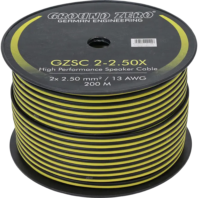 Cabo de Colunas GZSC 2-2.50X 2 x 2.50 mm² | 100% CCA | Flexível
