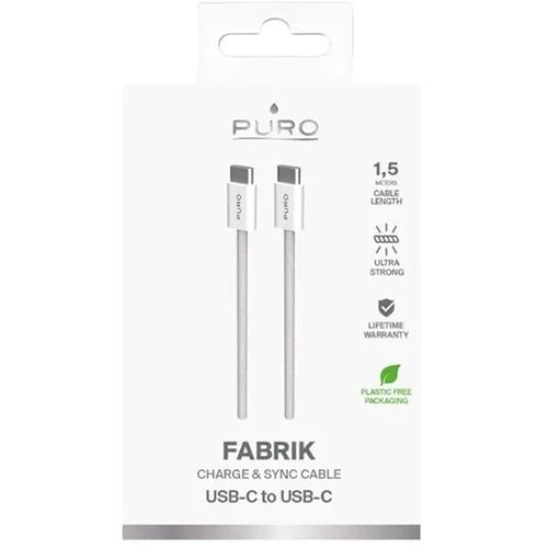 Cabo Kevlar® Puro Fabrik Fabk4 USB-C 1.5 - Bege