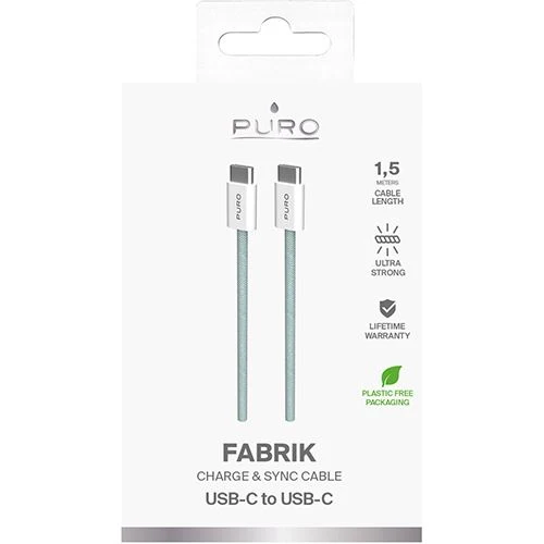 Cabo Kevlar® Puro Fabrik Fabk4 USB-C 1.5 - Verde