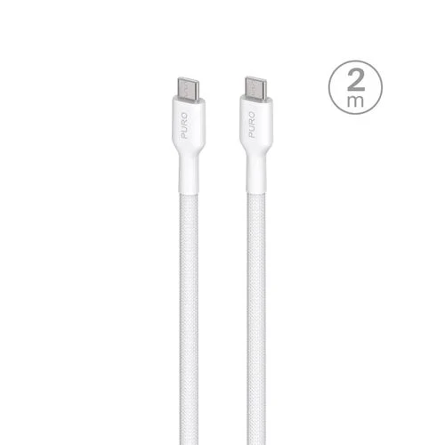 Cabo Kevlar USB-C Puro Fabrik 2m - Branco