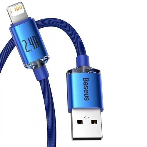 Cabo Lightning Baseus Crystal Shine - 1.2m - Azul