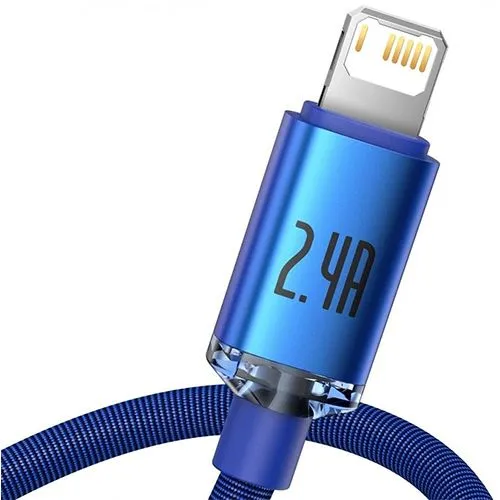 Cabo Lightning Baseus Crystal Shine - 1.2m - Azul