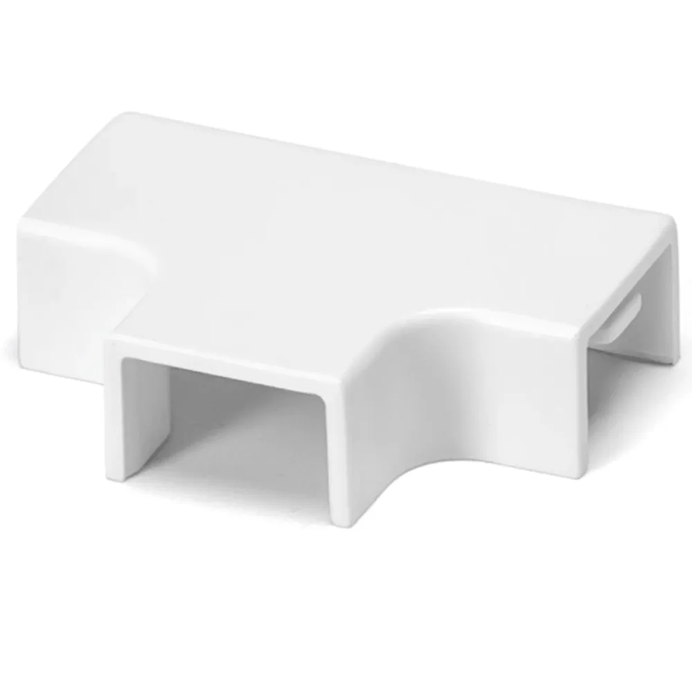 CABO PVC EM FORMA QUADRADA BRANCA 15*10MM 4PCS